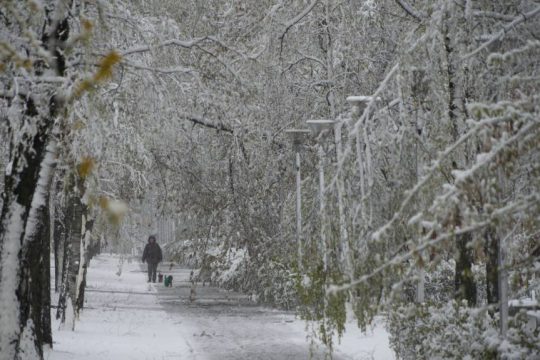 Χιονόπτωση ρεκόρ για τέλη Απριλίου στη Μόσχα - Πώς την εξηγούν οι μετεωρολόγοι [εικόνες - βίντεο]
